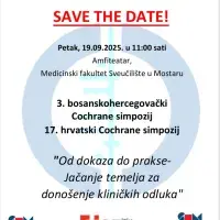 Najava 3. simpozija Cochrane Bosna i Hercegovina i 17. simpozija Cochrane Hrvatska